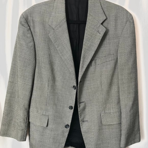 Vintage Grey Wool Blazer | Versini - Picture 1 of 10